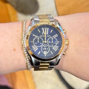 Michael Kors Women’s Chronograph Bradshaw Stainless Steel Watch 43mm MK5976